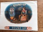 Vintage The Round-Up Sigarenkistdeksel, Ophalen of Verzenden, Gebruikt, Verpakking