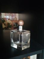Antieke parfum fles kristal met kurkdop, Ophalen of Verzenden, Gebruikt