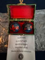Nieuwe meridiaankogels/ qigong ballen blauw met draak, Ophalen of Verzenden, Nieuw, Overige typen