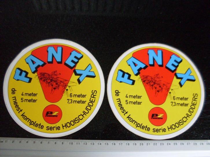 2x sticker fanex hooischudders pz zweegers logo, Verzamelen, Stickers, Zo goed als nieuw, Merk, Verzenden