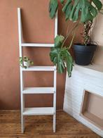Houten witgeschilderde decoratieladder, Huis en Inrichting, Ophalen, Zo goed als nieuw