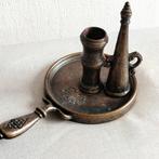 Zware Bronzen Blaker/ Kandelaaar met Dover, Antiek en Kunst, Antiek | Kandelaars, Ophalen of Verzenden, Koper of Brons