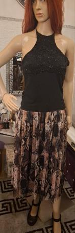 Slangenprint Midi Rok - Maat M, Maat 38/40 (M), Bruin, Ophalen of Verzenden, Zo goed als nieuw