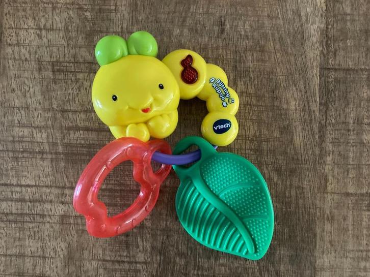 Vtech Bijtring Rupsje met licht en geluid in PRIMA staat., Kinderen en Baby's, Speelgoed | Vtech, Zo goed als nieuw, 6 maanden tot 2 jaar