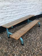 Vintage stoer gymbankje schoolbankje gymzaal, Ophalen
