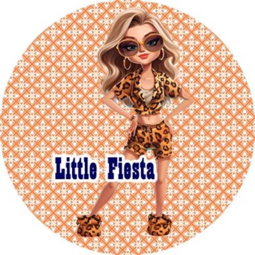 LF2346 icing frosting cheetah girl 18cm eetbare taart print, Hobby en Vrije tijd, Taarten en Cupcakes maken, Nieuw, Versiering