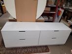 Ladekast wit laag tv meubel lxbxh 160x43x53cm, Ophalen, Gebruikt