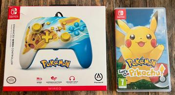 Switch let go pikachu met pokemon controller beschikbaar voor biedingen