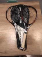 2 Tennis Rackets + Tas, Ophalen of Verzenden, Gebruikt, Racket, Overige merken