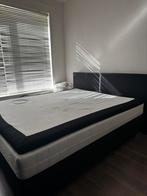Zwarte box spring 160cm 200 cm, Huis en Inrichting, Slaapkamer | Boxsprings, Ophalen, Tweepersoons, 160 cm