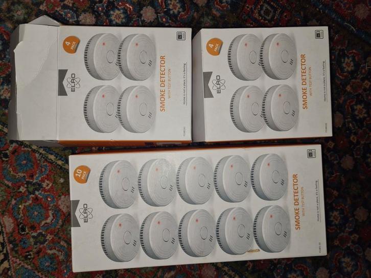 Elro Rookmelders - Nieuw in verpakking!, Doe-het-zelf en Verbouw, Alarmsystemen, Nieuw, Detector, Sensor of Melder, Rook, Draadloos
