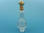 Parfumflesje met vergulde zilveren dop                   D39, Gebruikt, ., Ophalen of Verzenden, .