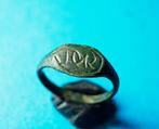 Vingerring - 17e eeuw - Brons- Bodemvondst - G, Verzenden, Brons, Ring