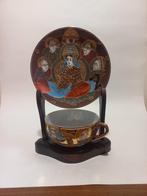 Satsuma theekop/schotel met showstandaard, Ophalen of Verzenden