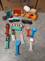 Houten voertuigen set met verkeersborden, Ophalen, Gebruikt, Overige typen