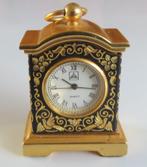 Koopje! Miniatuur carriage klok Anframa Quartz Toledo, incl, Antiek en Kunst, Antiek | Klokken, Verzenden