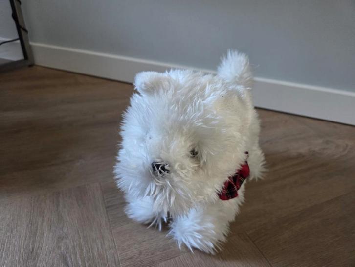 Lopende & Blaffende Speelgoed Hond, Kinderen en Baby's, Speelgoed | Knuffels en Pluche, Zo goed als nieuw, Hond, Ophalen of Verzenden