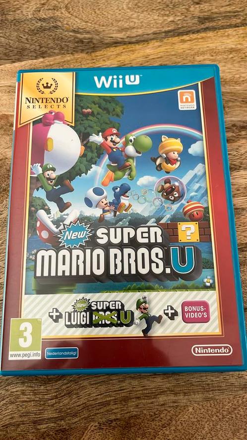 New Super Mario Bros. U + New Super Luigi U, Wii U, Spelcomputers en Games, Games | Nintendo Wii U, Zo goed als nieuw, Avontuur en Actie