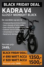 BLACK FRIDAY DEAL – FATBIKE KADRA V4 GLOSSY MIDNIGHT BLACK, Ophalen, Nieuw, Overige merken