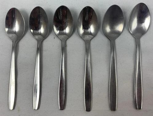 Gero Zilmeta 512 Foxtrot 6x koffielepels theelepels set 11cm, Huis en Inrichting, Keuken | Bestek, Zo goed als nieuw, Rvs of Chroom