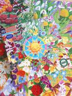 EEBOO piece & love puzzel FLOWER CALENDER zgan 1000 st., Ophalen of Verzenden, 500 t/m 1500 stukjes, Zo goed als nieuw, Legpuzzel