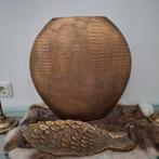 Goude croco vaas., Huis en Inrichting, Overige kleuren, Nieuw, Ophalen of Verzenden, Glas