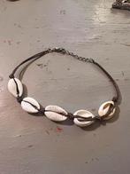 Vintage armband schelpen boho ibiza hippie enkelbandje, Ophalen of Verzenden, Gebruikt, Wit, Overige materialen