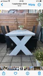 Steiger houten buitentafel, Tuin en Terras, Tuintafels, Ophalen, Zo goed als nieuw, Rechthoekig, Hout