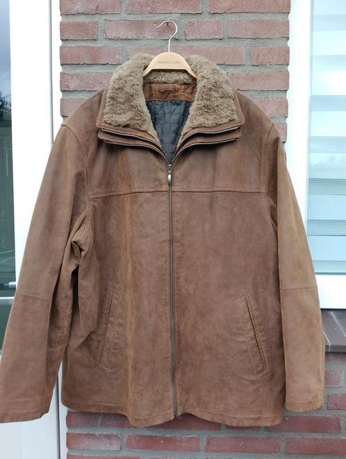 Prachtige leren jas van Angelo Litrico, 60 bruin, Kleding | Heren, Grote Maten, Zo goed als nieuw, Jas of Mantel, Bruin, Verzenden