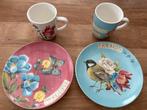Mok en ontbijtbord, Gebruikt, Ophalen of Verzenden, Overige stijlen, Kop(pen) en/of Schotel(s)
