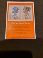 Groot-Brittannië - velletje sluitzegels London 1980 expo, Ophalen of Verzenden, Postfris