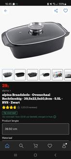 Braadslede / Ovenschaal met deksel zgan, Ophalen of Verzenden