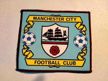 Manchester City Football Club voetbal vintage logo patch beschikbaar voor biedingen