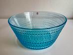 Fins Design Iittala Kastehelmi Grote Schaal Turquoise Ø20, Huis en Inrichting, Ophalen of Verzenden, Zo goed als nieuw, Rond, Glas