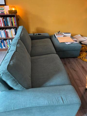 Ikea KIVIK Driezitsbank met Hocker - Nieuwe Bekleding - afbeelding 1