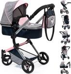 Bayer Design - Poppenwagen Neo Vario - Grijs met vlinder, Kinderen en Baby's, Speelgoed | Poppen, Verzenden, Zo goed als nieuw