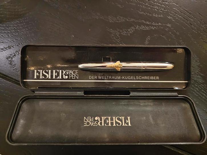 Fisher Space Pen met Doosje, Verzamelen, Pennenverzamelingen, Zo goed als nieuw, Balpen, Overige merken, Met doosje, Ophalen of Verzenden
