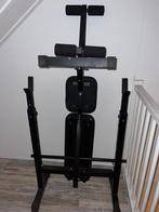 Bench apparaat met gewichten en halters, Ophalen, Gebruikt, Krachtstation, Armen