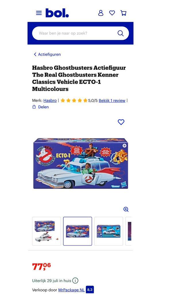 Unieke Ghostbusters Speelgoedauto Vintage /retro Jaren 80/90, Verzamelen, Complete verzamelingen en Collecties, Ophalen of Verzenden