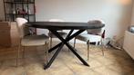 Light&Living Ronde Eettafel - 140cm - Zwart, Ophalen, Gebruikt, 100 tot 150 cm, Rond