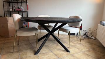 Light&Living Ronde Eettafel - 140cm - Zwart beschikbaar voor biedingen