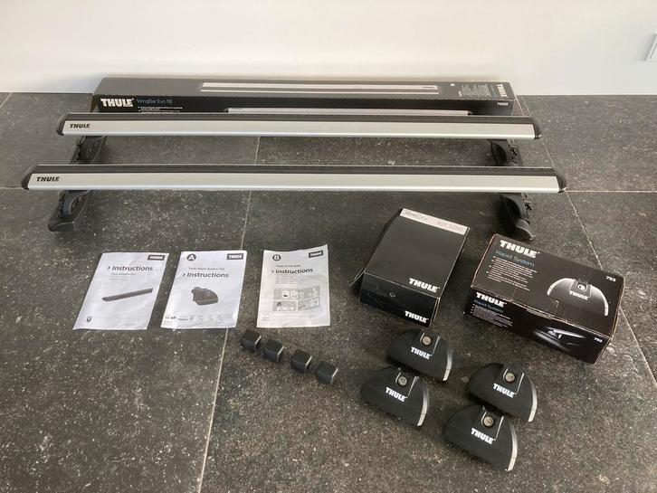 Thule Wingbar dakdragers set, Auto diversen, Dakdragers, Zo goed als nieuw, Ophalen