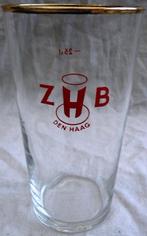 Bierglas Vintage Merk ZHB - Den Haag, 0,25L, 1 stuks, 1960s., Verzamelen, Ophalen of Verzenden, Gebruikt, Glas of Glazen, Overige merken