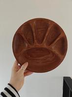 Vintage Teak Monkey Platter - Ø 24,5 cm, Gebruikt, Schaal, Rond, Ophalen of Verzenden