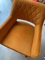 Mika Chair - Bronx71 - Velvet oker - 2 stuks nieuw in doos, Huis en Inrichting, Stoelen, Twee, Overige kleuren, Nieuw, Ophalen of Verzenden