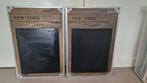 2x New York Loft Krijtborden, Ophalen, Zo goed als nieuw, Krijtbord