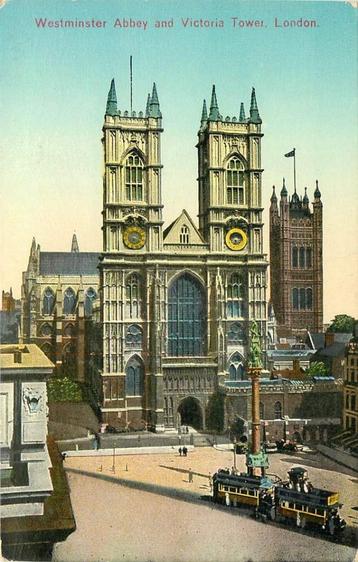 (381-124-033) Westminister Abbey Victoria Tower beschikbaar voor biedingen