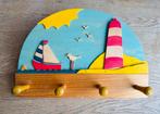 Lief houten kapstokje van De Noest met zeethema, Ophalen of Verzenden