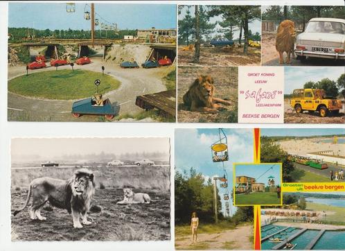 Beekse Bergen Hilvarenbeek 28 oude ansichtkaarten Safari etc, Verzamelen, Ansichtkaarten | Nederland, Gelopen, Noord-Brabant, Verzenden