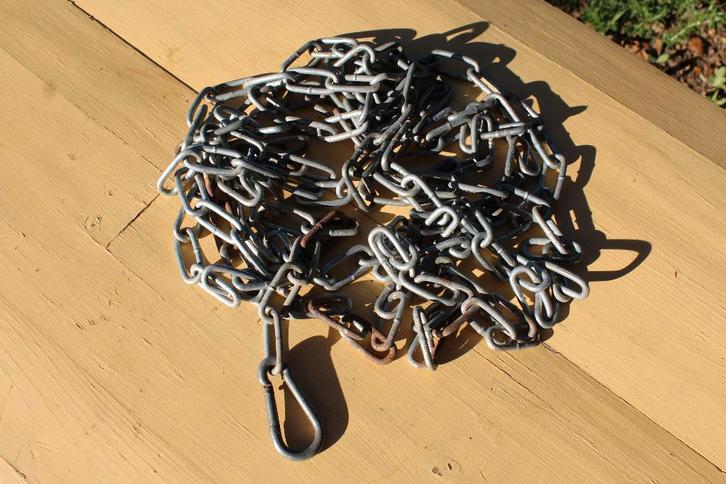 Brocante - Sterke stalen kettingen!, Doe-het-zelf en Verbouw, IJzerwaren en Bevestigingsmiddelen, Gebruikt, Overige typen, 250 mm of meer